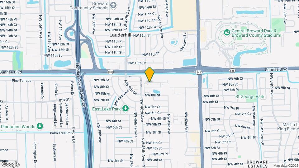 4449 NW 9th St. Map and Location Details