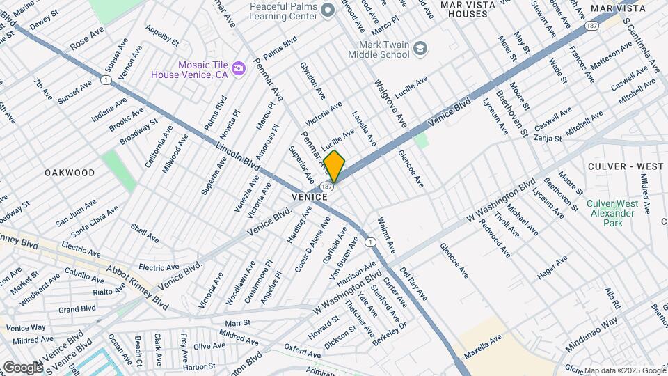 1154 Venice Blvd Map and Location Details