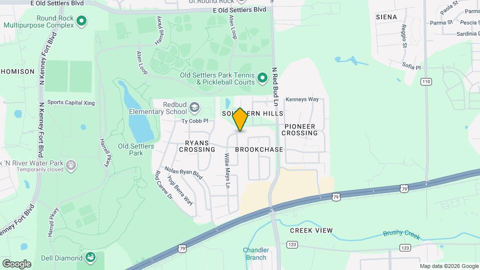 3901 Whitey Ford Way Map and Location Details