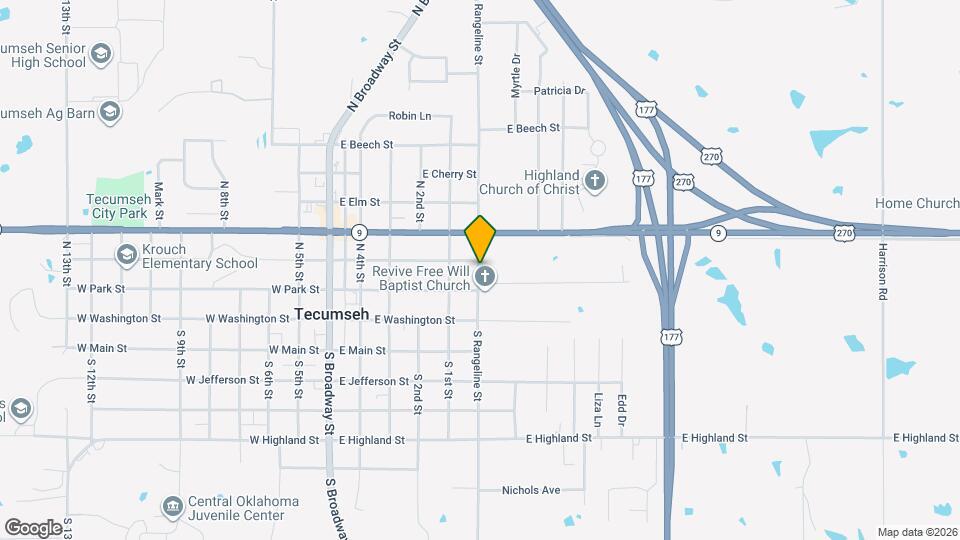 209 N Rangeline St Mapa y Detalles de la Ubicación