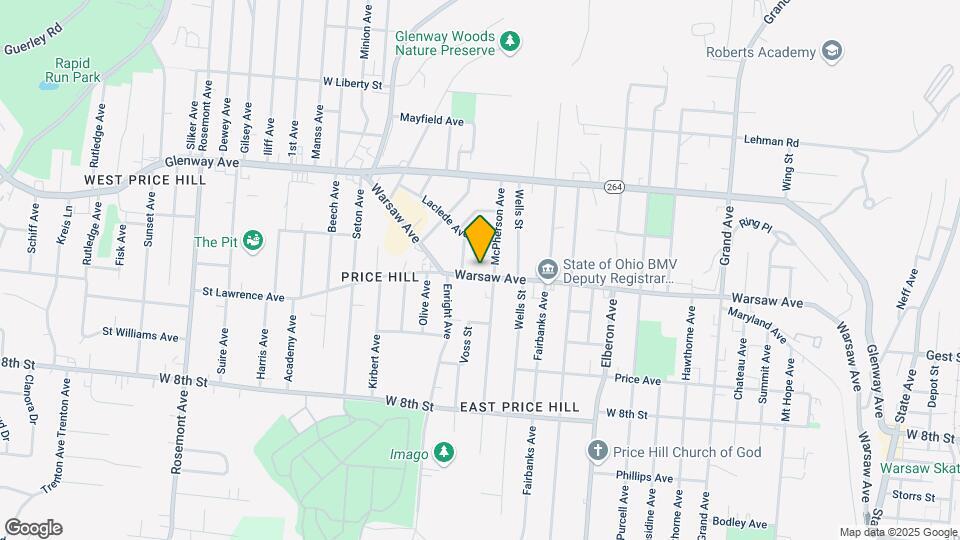 3610-3612 Warsaw Ave Map and Location Details