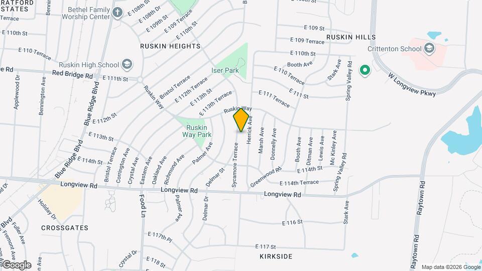 11347 Sycamore Terrace Map and Location Details