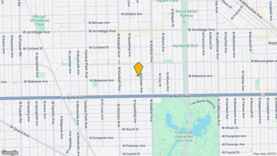 3252 W Wabansia Ave Mapa y Detalles de la Ubicación