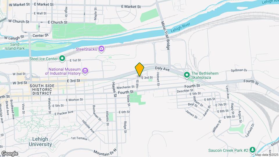 1108 E 3rd St Map and Location Details