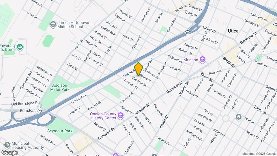 1426 Sunset Ave Map and Location Details