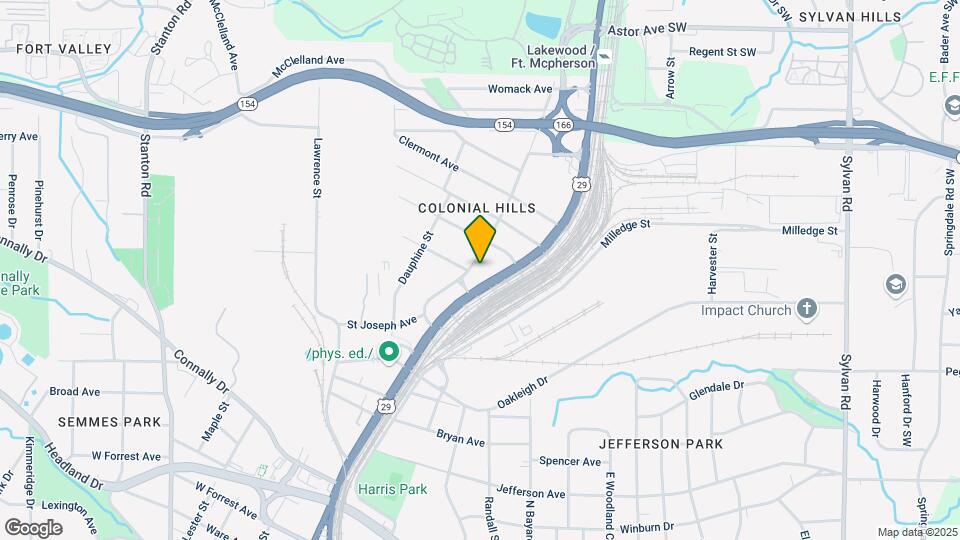 2268 Newnan St Map and Location Details