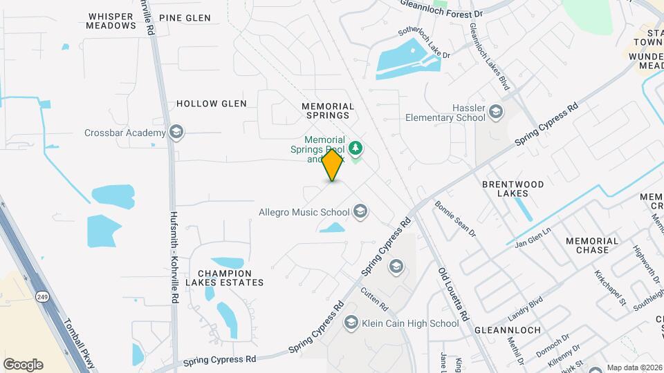 9907 Brandywood Cir Map and Location Details