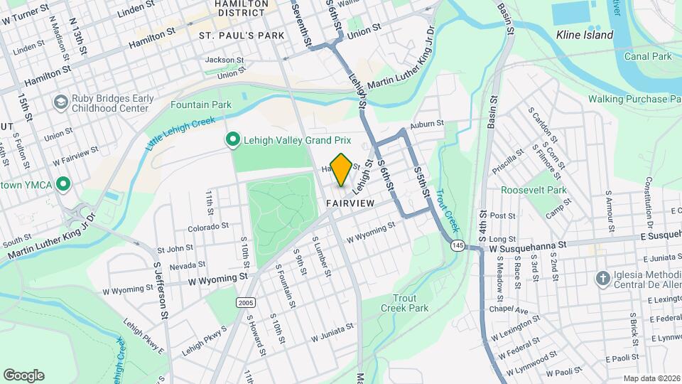 748 S Hall St Map and Location Details