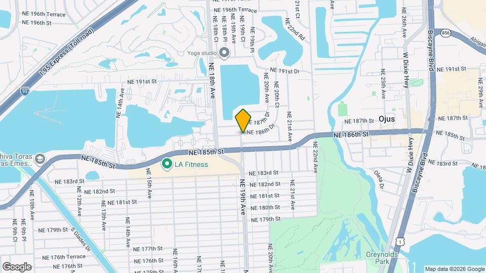 1900 NE 186th Dr Map and Location Details