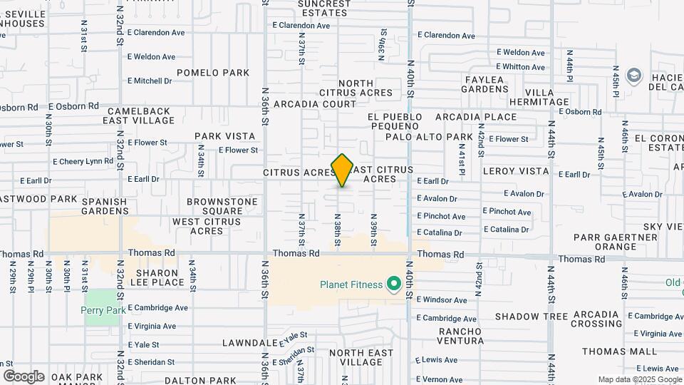 3039 N 38th St Map and Location Details