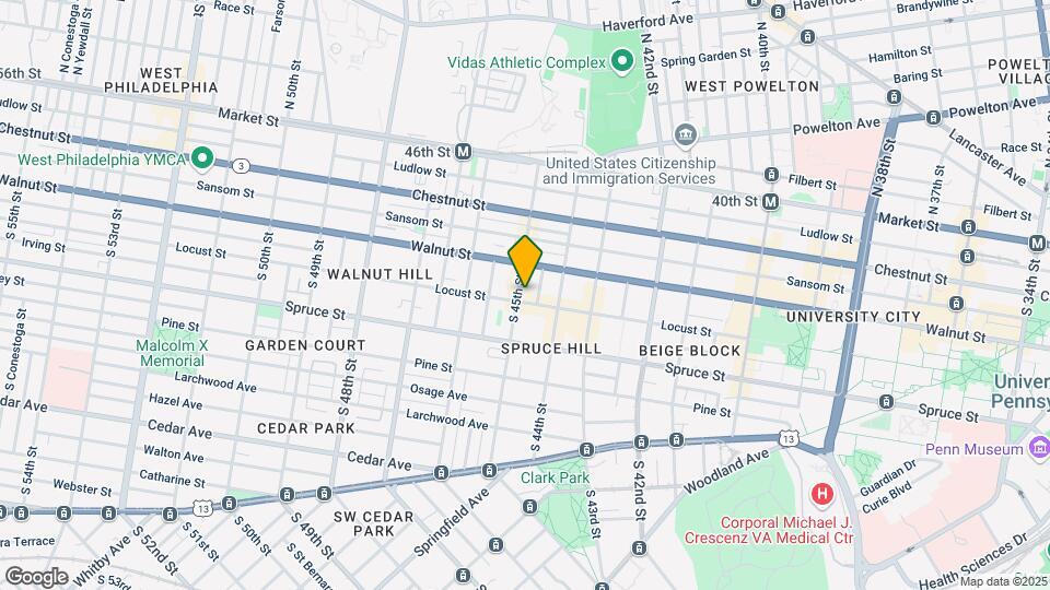 223 S 45th St-Unit -2F Map and Location Details