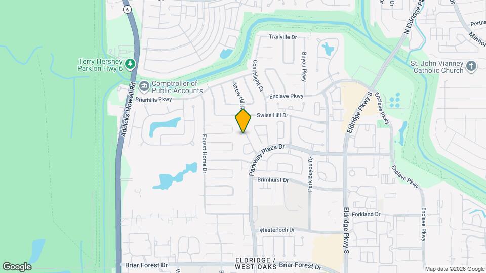 1110 Parkhaven Ln Map and Location Details