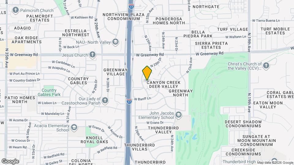 14837 N 25th Dr Map and Location Details