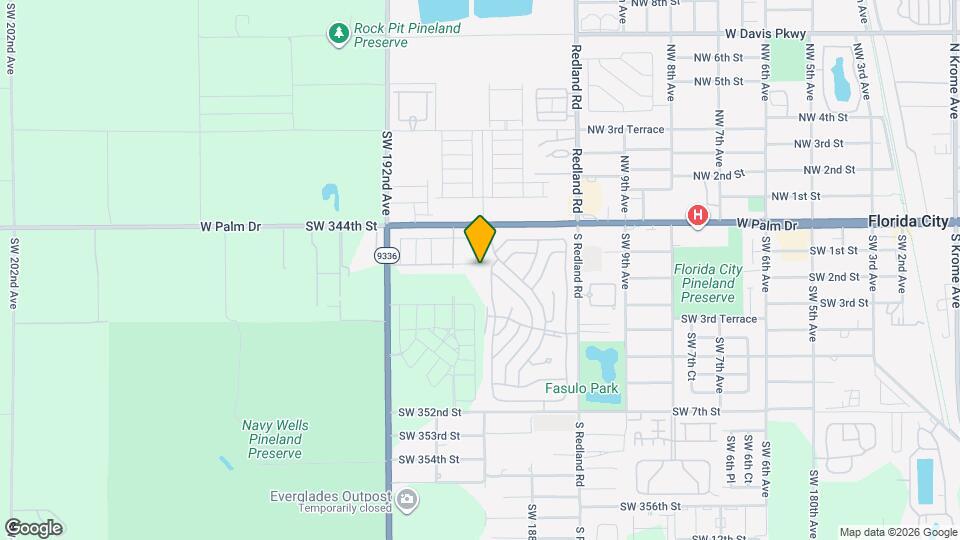 34535 SW 189th Ct Map and Location Details