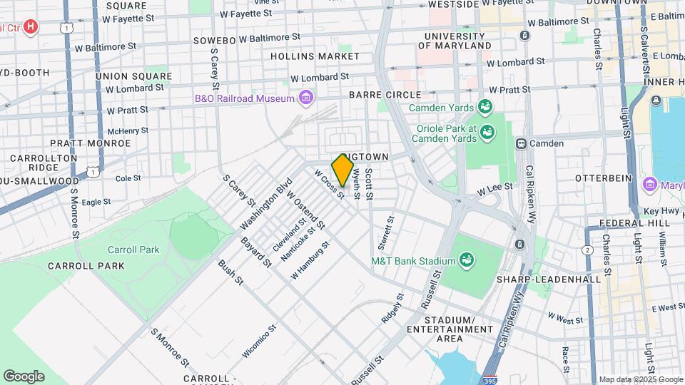 1102 W Cross St Mapa y Detalles de la Ubicación
