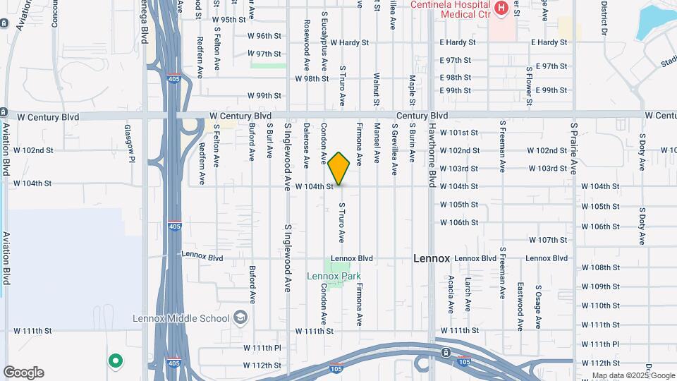 10405 S Truro Ave Mapa y Detalles de la Ubicación