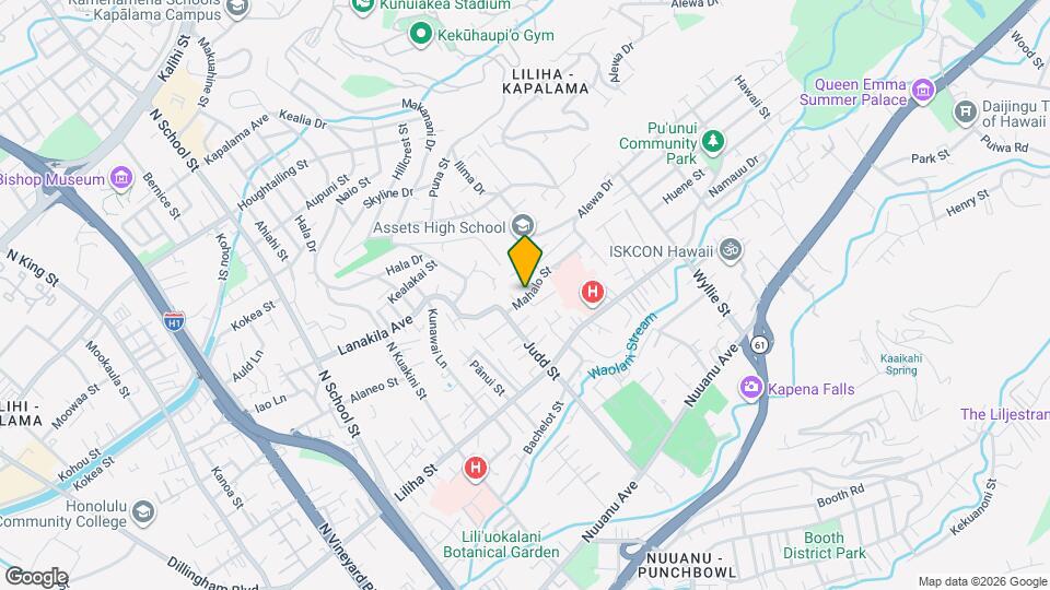 2138 Mahalo St Map and Location Details