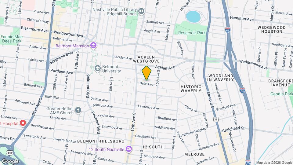 1020 Bate Ave, Unit 315 Map and Location Details