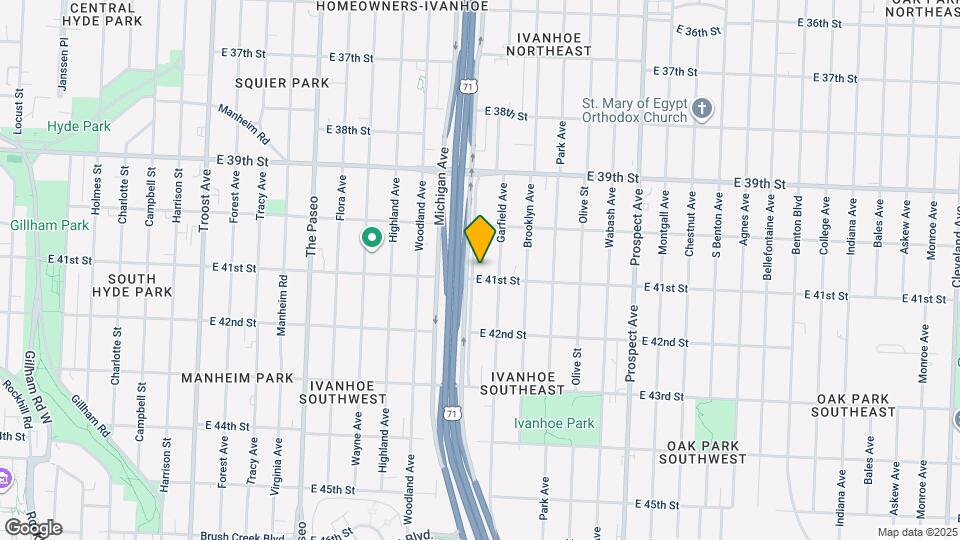4041 Euclid Ave Map and Location Details