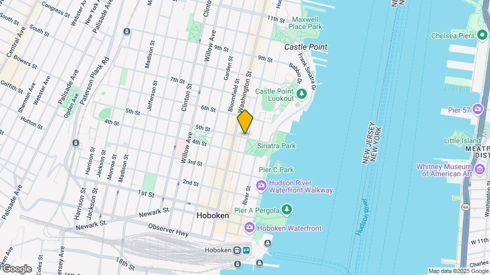 500 Hudson St Map and Location Details