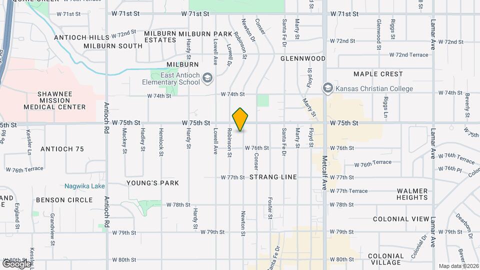 7512 Newton St Map and Location Details