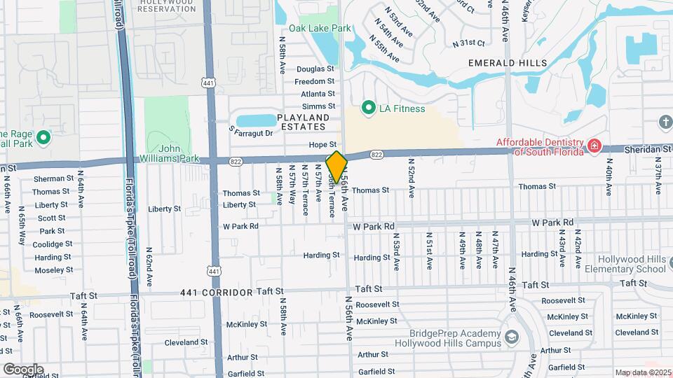 2301 N 56th Terrace Map and Location Details
