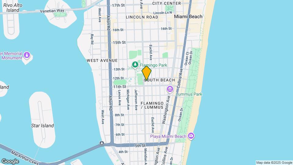 1127 Meridian Ave Map and Location Details