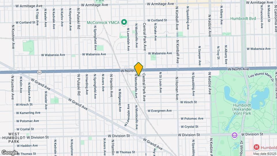 1531 N Monticello Ave-Unit -1 Map and Location Details