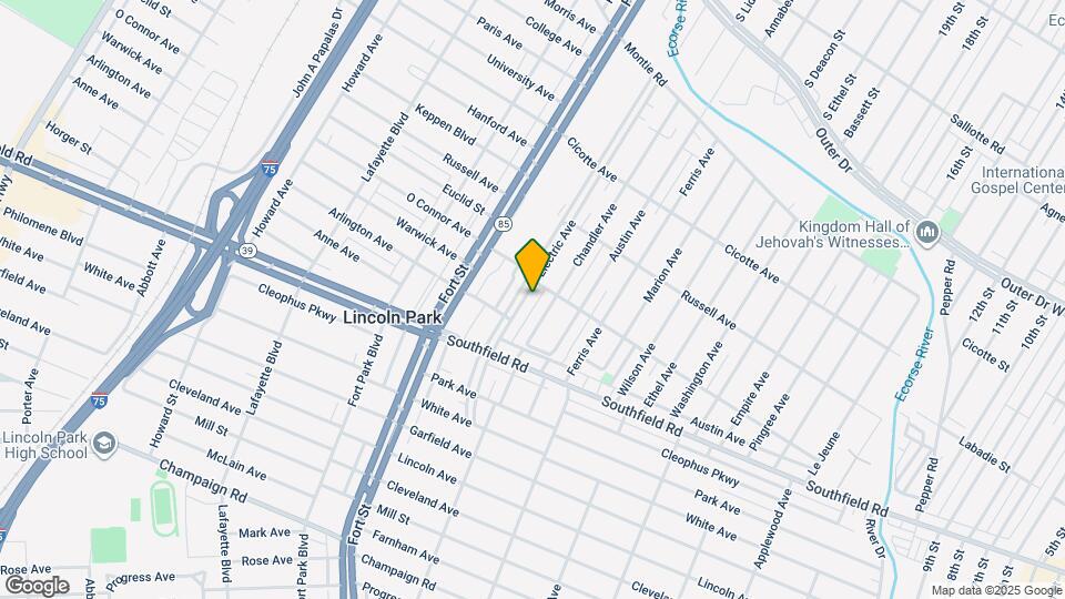 1623 Electric Ave Map and Location Details