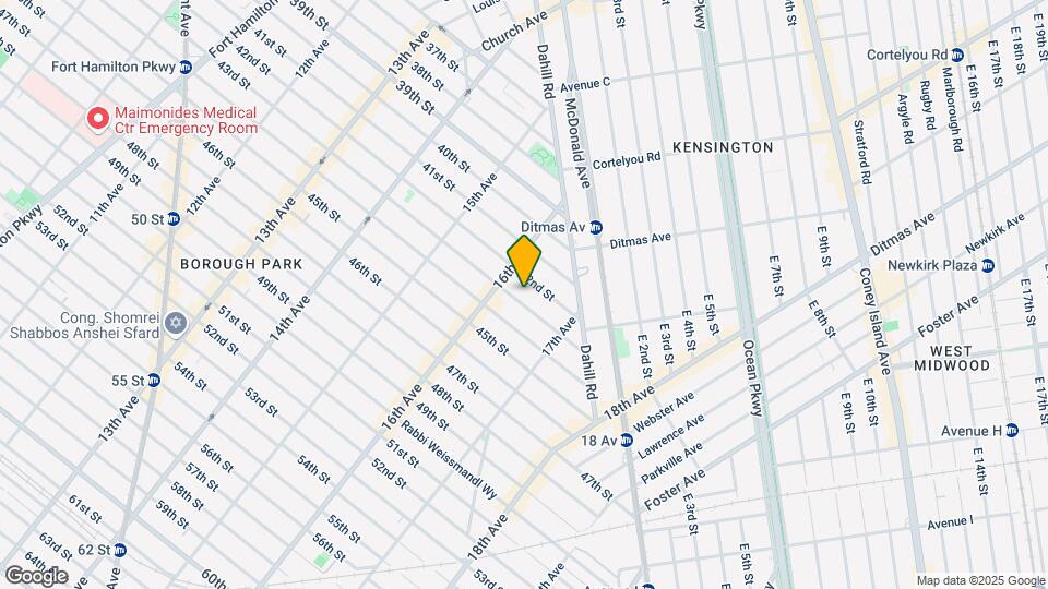 1633 43rd St Map and Location Details
