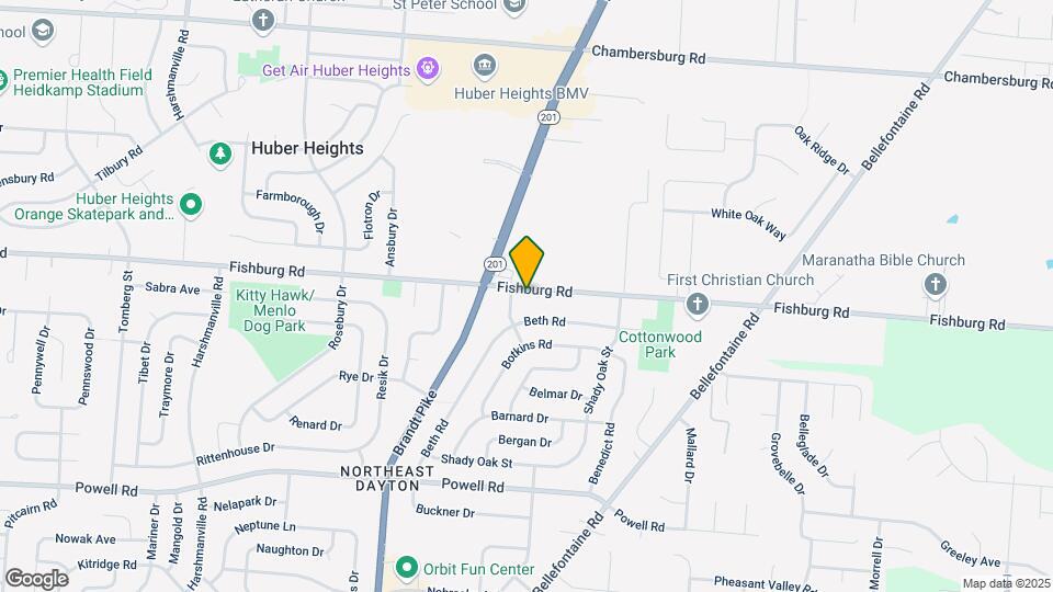 5550 Fishburg Rd Map and Location Details