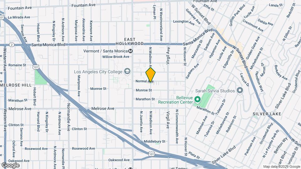 819 N Madison Ave Map and Location Details