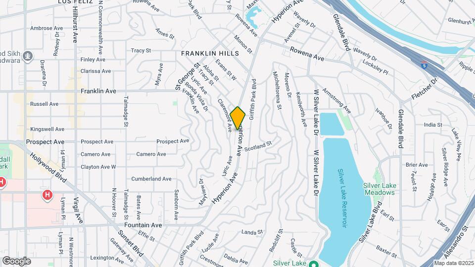 2339 Hyperion Ave Map and Location Details