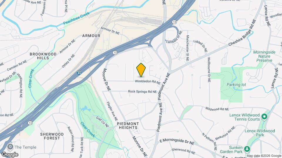 522 Wimbledon Rd NE Map and Location Details