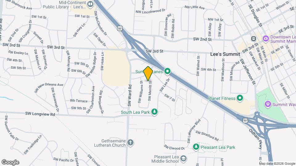 608 SW Merritt St Mapa y Detalles de la Ubicación