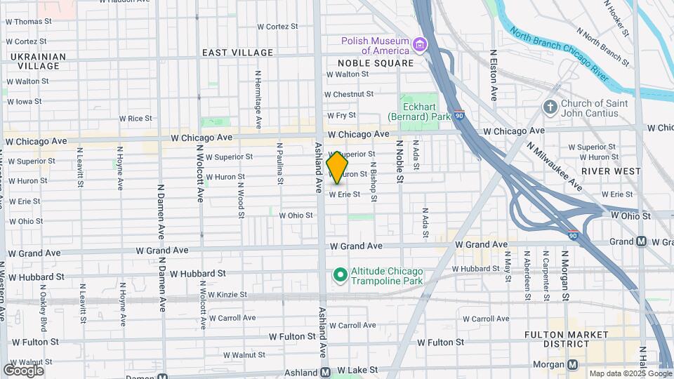 1512 W Erie St Map and Location Details