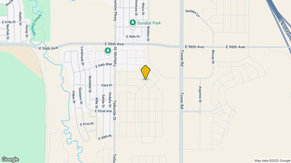 17951 E 94th Ave Map and Location Details