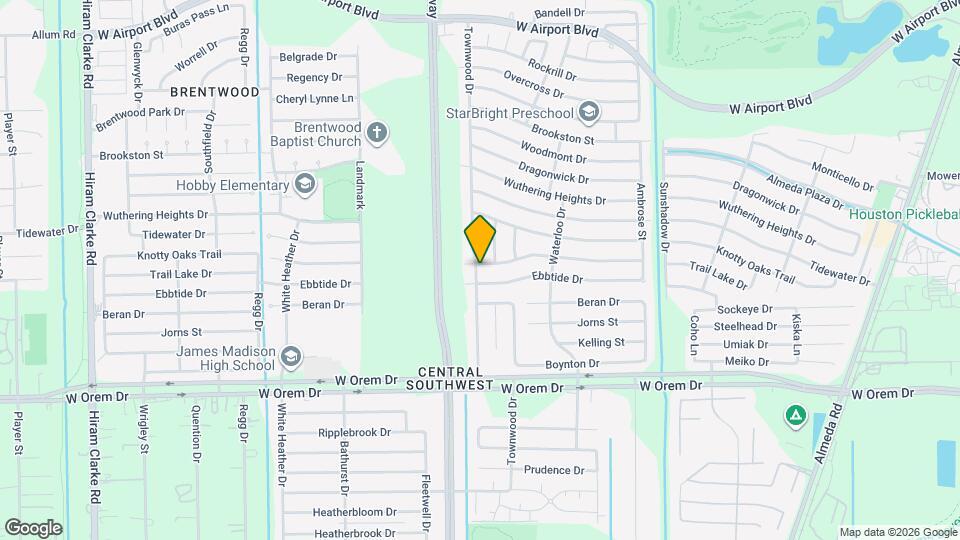 3439 Trail Lake Dr Map and Location Details