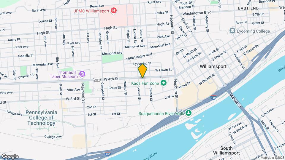 525 W 4th St Map and Location Details
