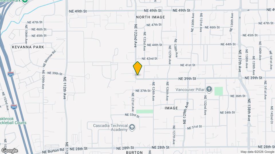 12202 NE 39th St Map and Location Details