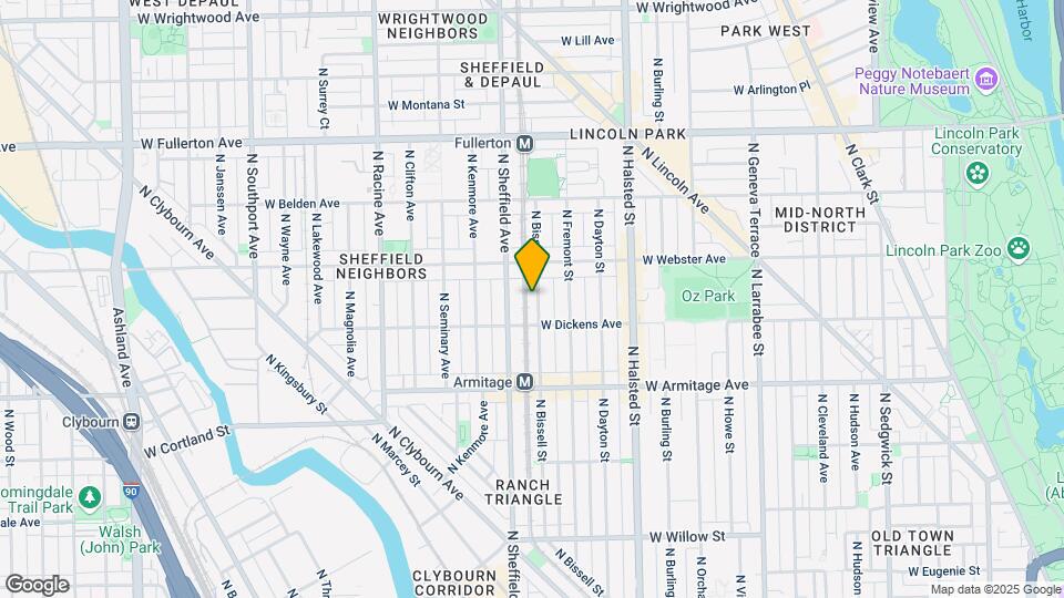 2126 N Bissell St Mapa y Detalles de la Ubicación
