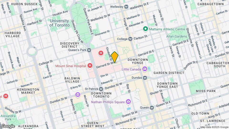99 Gerrard St W Map and Location Details
