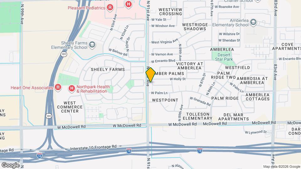 2026 N 90th Ln Mapa y Detalles de la Ubicación
