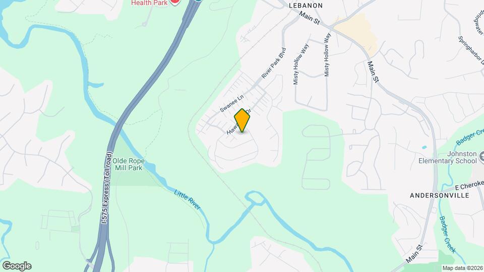 303 Hiawassee Dr Map and Location Details