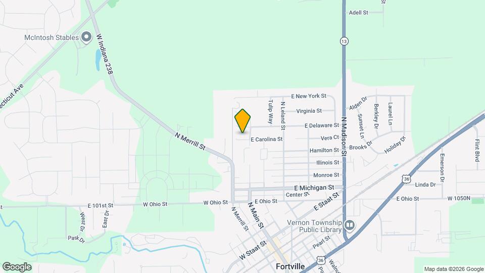 105 W Carolina St Map and Location Details