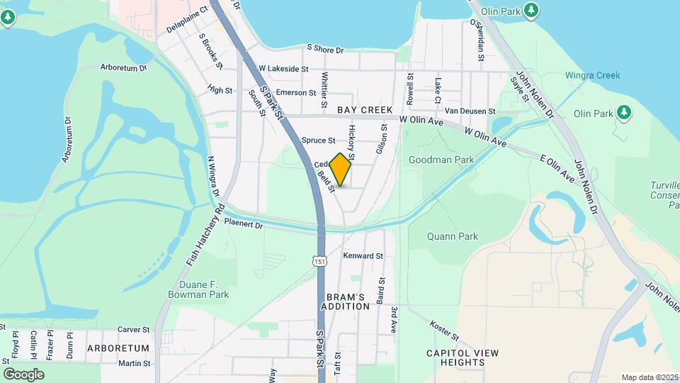 615 Pine St, Unit Unit 1 Map and Location Details