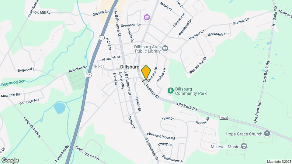 Dillsburg Heights Apartments Map and Location Details