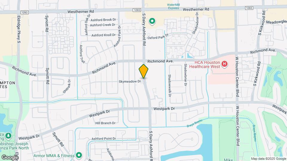 3298 S Dairy Ashford Rd Map and Location Details