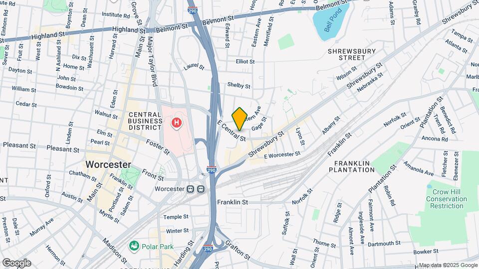 65 E Central St Map and Location Details
