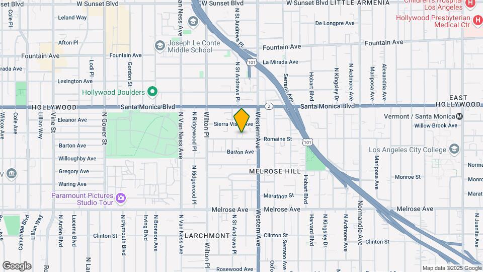 5437 Romaine St Mapa y Detalles de la Ubicación